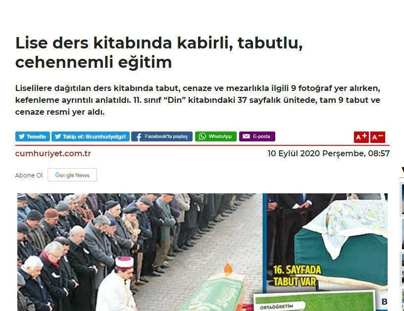 Cumhuriyet ve Sözcü’den din düşmanlığı!