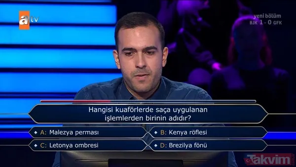 Kenan İmirzalıoğlu Kim Milyoner Olmak İster'de sordu: Dikkat çeken Cumhuriyet ve Atatürk sorusu - 43