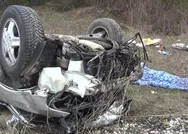 Bayram ziyaretine giden ailenin bulunduğu otomobil takla attı: 1 ölü, 4 yaralı