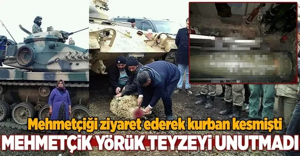 Mehmetçik Yörük teyzeyi unutmadı