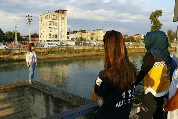 Adana Yüreğir'de intihara kalkışan kadını polis kurtardı-2