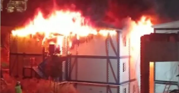 Ümraniye'deki inşaat şantiyesinde çıkan yangında 1 işçi hayatını kaybetti!