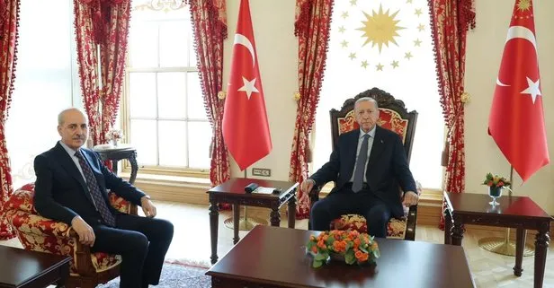 Başkan Erdoğan, TBMM Başkanı Numan Kurtulmuş’u kabul etti