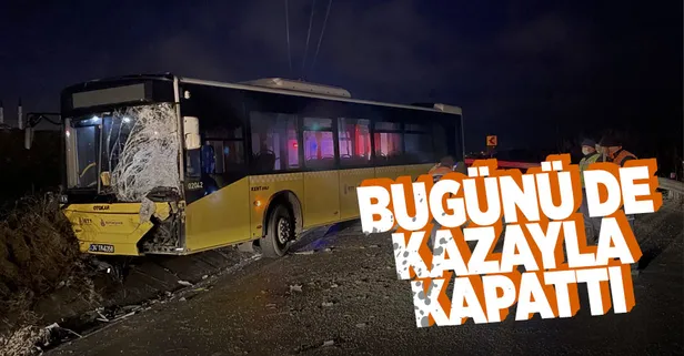 Arnavutköy'de İETT kazası! 3 kişi yaralandı