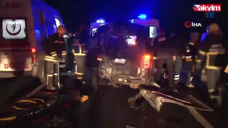 Düzce'de korkunç kaza: 2 ölü 7 yaralı