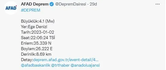 afad-ege-denizinde-41-buyuklugunde-deprem-meydana-geldi-1672688770633.jpeg AFAD: Ege Denizi'nde 4,1 büyüklüğünde deprem meydana geldi-1