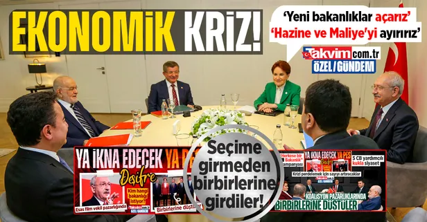6'lı masada 'ekonomik' kriz! Koalisyonda birbirlerini yiyorlar: İYİ Parti'den 'yeni bakanlık' ve 'Hazine ve Maliye'yi ayırırız' çıkışı