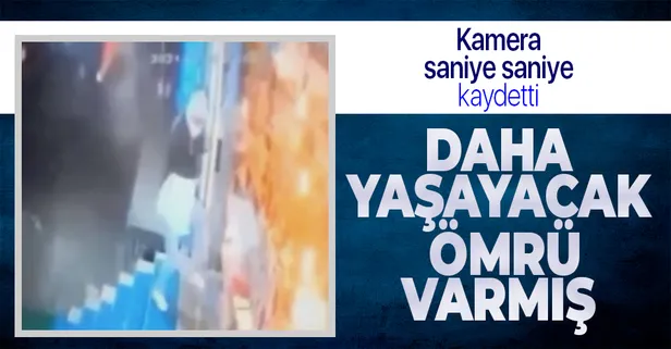 Ölümden kıl payı kurtuldu! O anlar kamerada