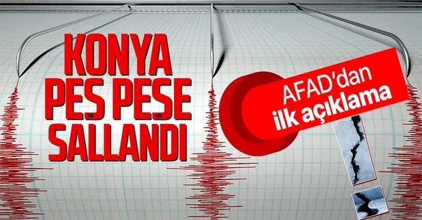 Son dakika: Konya’da korkutan deprem! | AFAD KANDİLLİ RASATHANESİ SON DEPREMLER