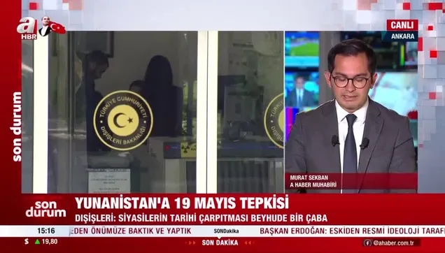 Yunanistan'a 19 Mayıs tepkisi!
