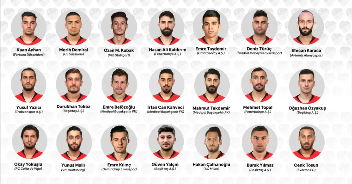 A Milli Takım'ın aday kadrosu açıklandı