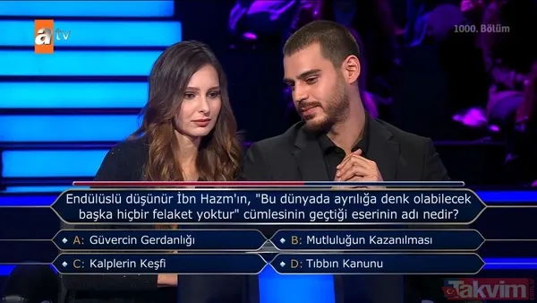Kim Milyoner Olmak İster'de Kenan İmirzalıoğlu'ndan Yusuf Çim ve Feyza Sevil Güngör'ü pes ettiren 200 bin TL'lik 'TDK' sorusu - 40