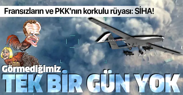 Fransızların ve PKK'lıların korkulu rüyası SİHA: Görmediğimiz tek bir gün yok!