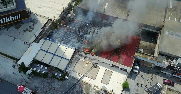 Son dakika: Kartal'da restoran alev alev yandı