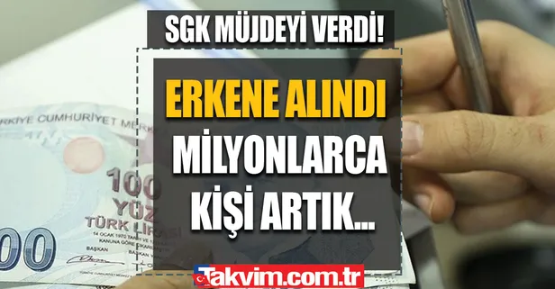 Gözler oradaydı! Emeklilik yaşı 8 yıl erkene alındı, milyonlarca kişi artık... SSK-SGK müjdeyi verdi!