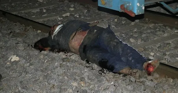 Adana’da trenin çarptığı talihsiz adamın sağ kolu koptu