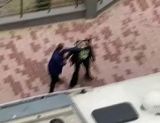 İstanbul’da sokak ortasında kadına şiddet