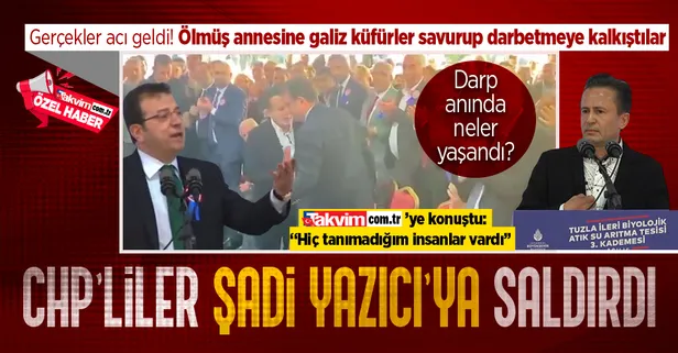 Tuzla Belediye Başkanı Şadi Yazıcı'ya İBB'nin töreninde büyük saygısızlık! Küfredip darbetmeye kalkıştılar