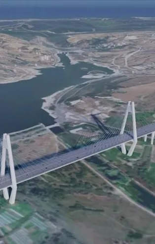 Kanal İstanbul’un ilk köprüsünün temeli 26 Haziran günü Başkan Erdoğan’ın katılımı ile atılacak