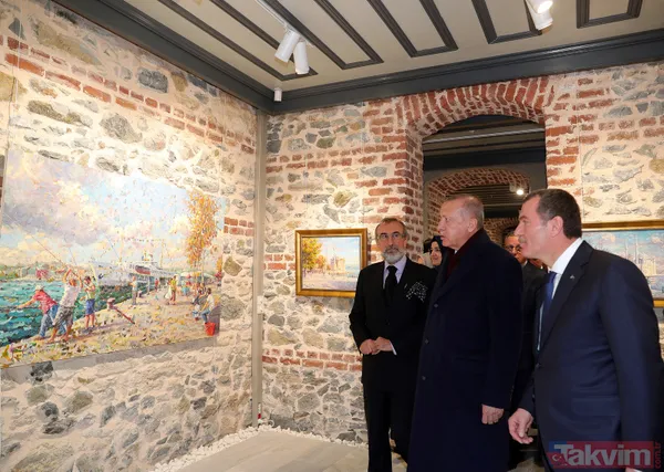 Başkan Recep Tayyip Erdoğan 'Selahattin Kara Resim Sergisi'nin açılışına katıldı - 9
