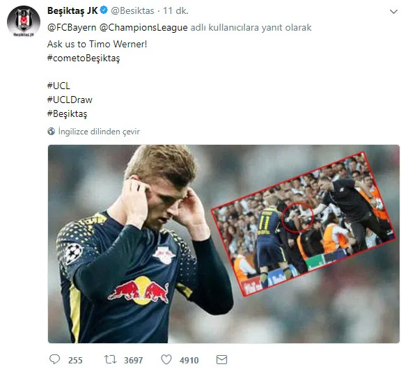 Bayern Münih'ten Beşiktaş'a gönderme-2