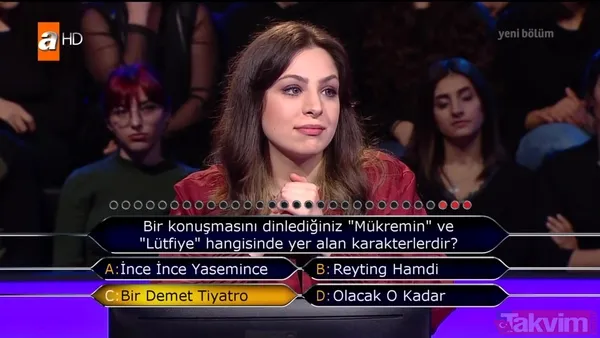 Kim Milyoner Olmak İster 801. son bölümde Fatih Sultan Mehmed sorusunu bilemeyince... - 28