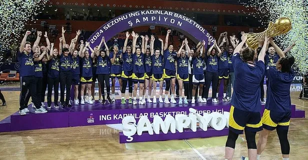 Kadınlar Basketbol Süper Ligi'nde Fenerbahçe Alagöz Holding şampiyon oldu