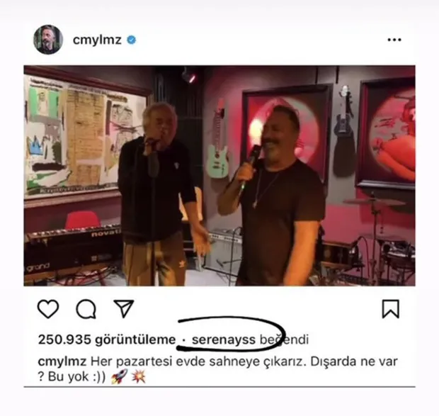 Serenay Sarıkaya'dan Cem Yılmaz'a dört koldan seri beğeni! Serenay 'like'ladı sonrasında dillere düştü barıştılar mı?-5