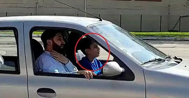Son dakika: Bursa’da 14 yaşındaki çocuğun, yanında babasıyla otomobil kullanma anı kamerada