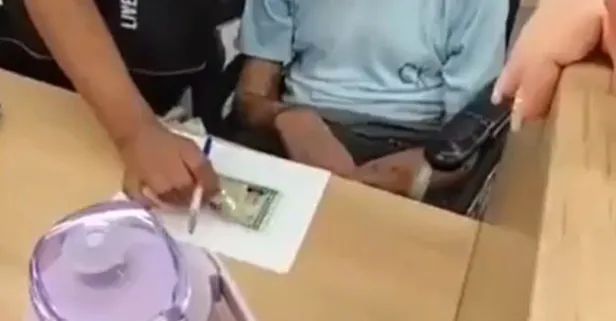 Bu kadarına da pes! Brezilyada kredi alabilmek için ölü amcasını bankaya götürdü | O anlar kamerada