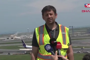 İGA Hava Tarafı Operasyon Direktörü Karakış: Uçak yaklaşık 371 metre gövde üzerinde ilerledi