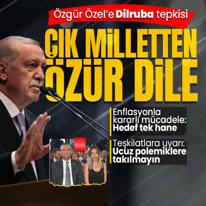Başkan Erdoğandan AK Parti İl Başkanları Toplantısında önemli açıklamalar! CHPye tepki... Özgür Özelin millete özür borcu var