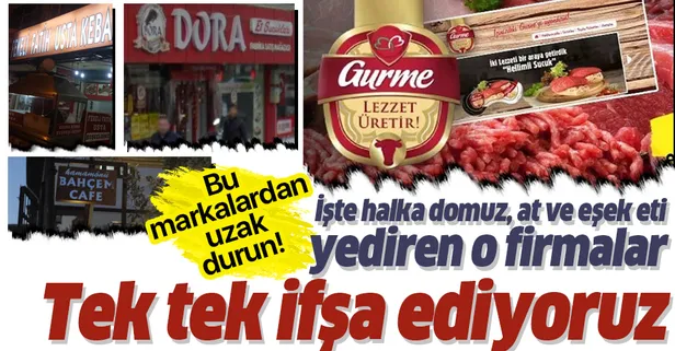 Son dakika: Gıda teröristi Gurme Gıda vatandaşa yine domuz eti yedirdi! Bakanlık listeyi açıkladı