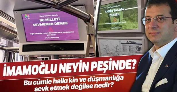İmamoğlu’nun Kanal İstanbul propagandasına tepki: Olmadı Ekrem Başkan...