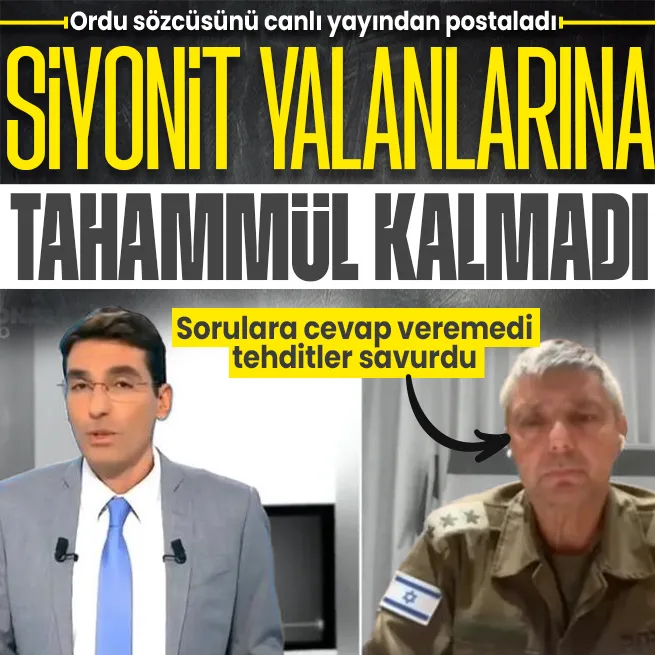 Soykırımcı İsrailin yalanlarına tahammül kalmadı! Fransız sunucu tehdit savuran İsrail ordu sözcüsünü yayından aldı