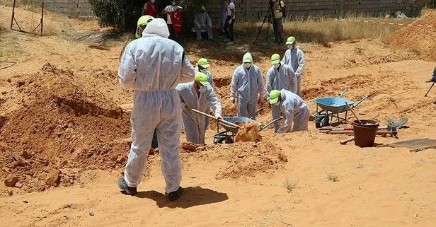 Son dakika: Libya’da darbeci Hafter vahşeti: Toplu mezarlardan 40 günde 225 ceset çıkarıldı
