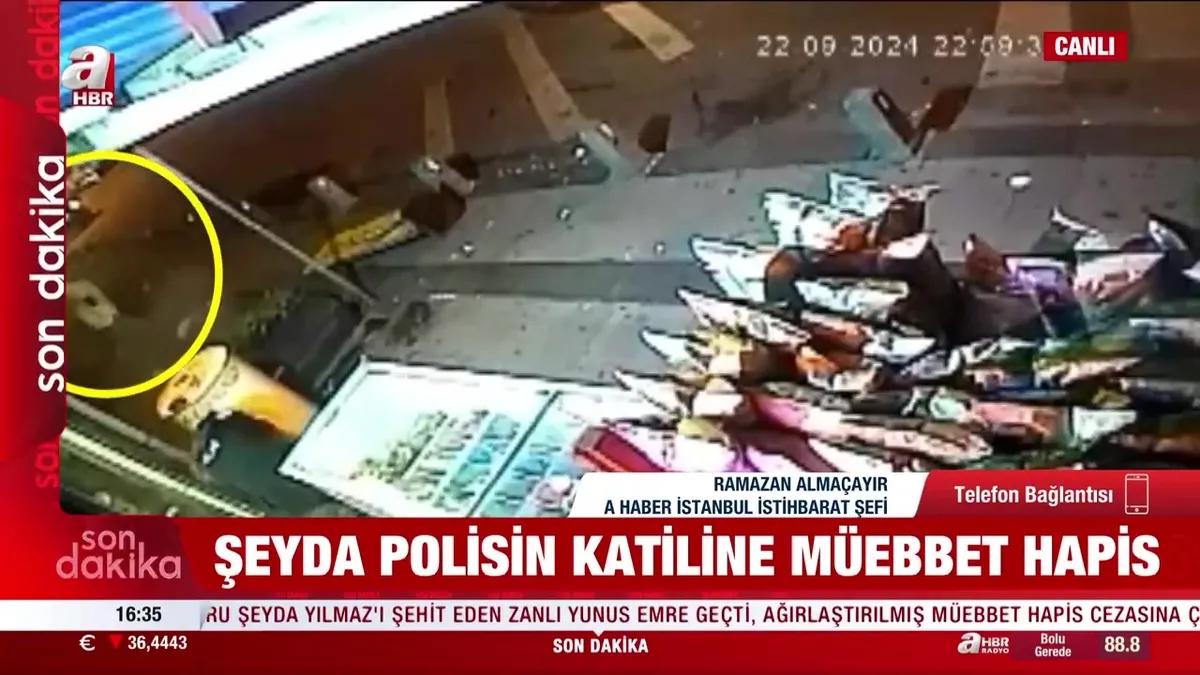 Polis Şeyda Yılmaz'ı şehit eden katile müebbet hapis!