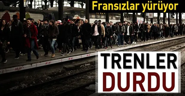 Grev Fransa Yi Vurdu Paris Te Hayat Durdu Takvim