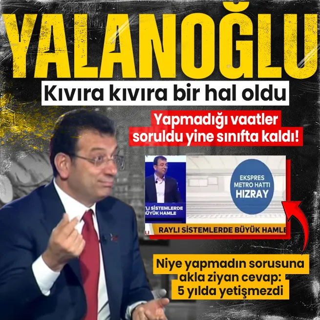 CHPli Ekrem İmamoğlu tekrar sınıfta kaldı! Yalan vaatleri soruldu yine hatırlayamadı: Nerden aldınız bilmiyorum