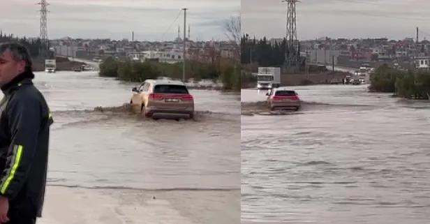 Araçların geçmekte zorlandığı yerde TOGG farkını koydu! Suyun içinde böyle ilerledi
