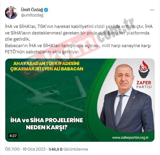 Ümit Özdağ'ın 7'liyi yerden yere vurduğu tweetlerini hatırlatıyoruz... Bunları nasıl yutacaklar?-18