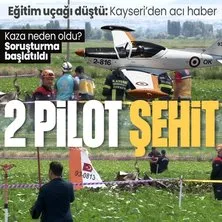 Kayseri’de eğitim uçağı düştü: 2 pilot şehit oldu! | MSB açıkladı: SF-260D tipi bir eğitim uçağı kaza kırıma uğramıştır