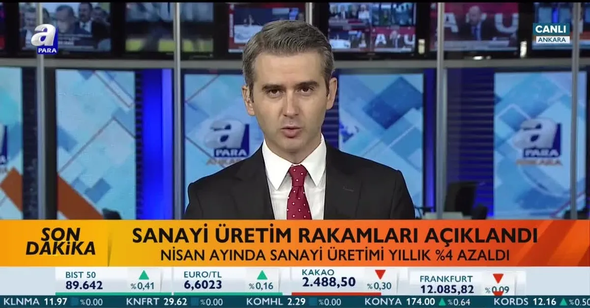 Nisan ayı sanayi üretimi açıklandı (Video)
