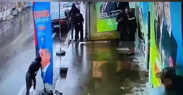 Son dakika: Kayseri'de 76 yaşındaki İsmi Bulduk'un Erdoğan sevgisi güvenlik kamerasında!