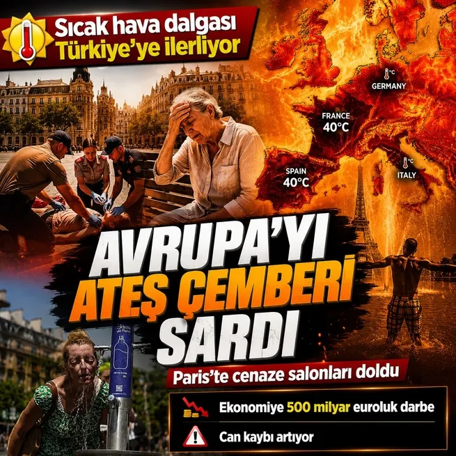 Avrupa’da aşırı sıcak alarmı: İspanya ve Fransa’da can kaybı 300’ü aştı