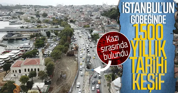Fatih Unkapanı'nda 1500 yıllık tarihi keşif! Kazı çalışmaları sırasında fark edildi