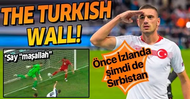 Önce İzlanda şimdi de Sırbistan! Merih Demiral Ay-Yıldızlıları yenilgiden kurtardı