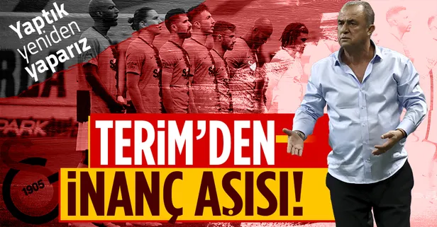 Fatih Terim, Fenerbahçe maçı öncesi oyuncularına özgüven aşılıyor! Yaptık yine yaparız