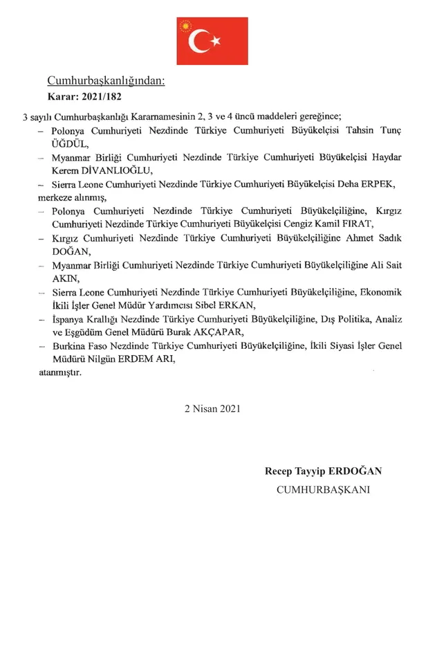 baskan-erdoganin-imzaladi-buyukelci-atamalari-resmi-gazetede-1617401710529.jpg Son dakika: Başkan Erdoğan imzaladı! Büyükelçi atamaları Resmi Gazete'de... Kim geldi kim gitti?-3