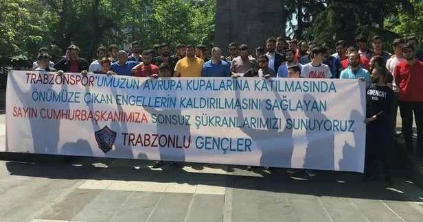 Trabzonspor taraftarından Başkan Erdoğan’a teşekkür-1